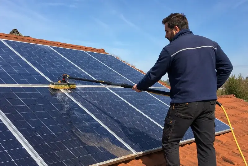 Nettoyage et entretien de panneaux solaires à Montpezat